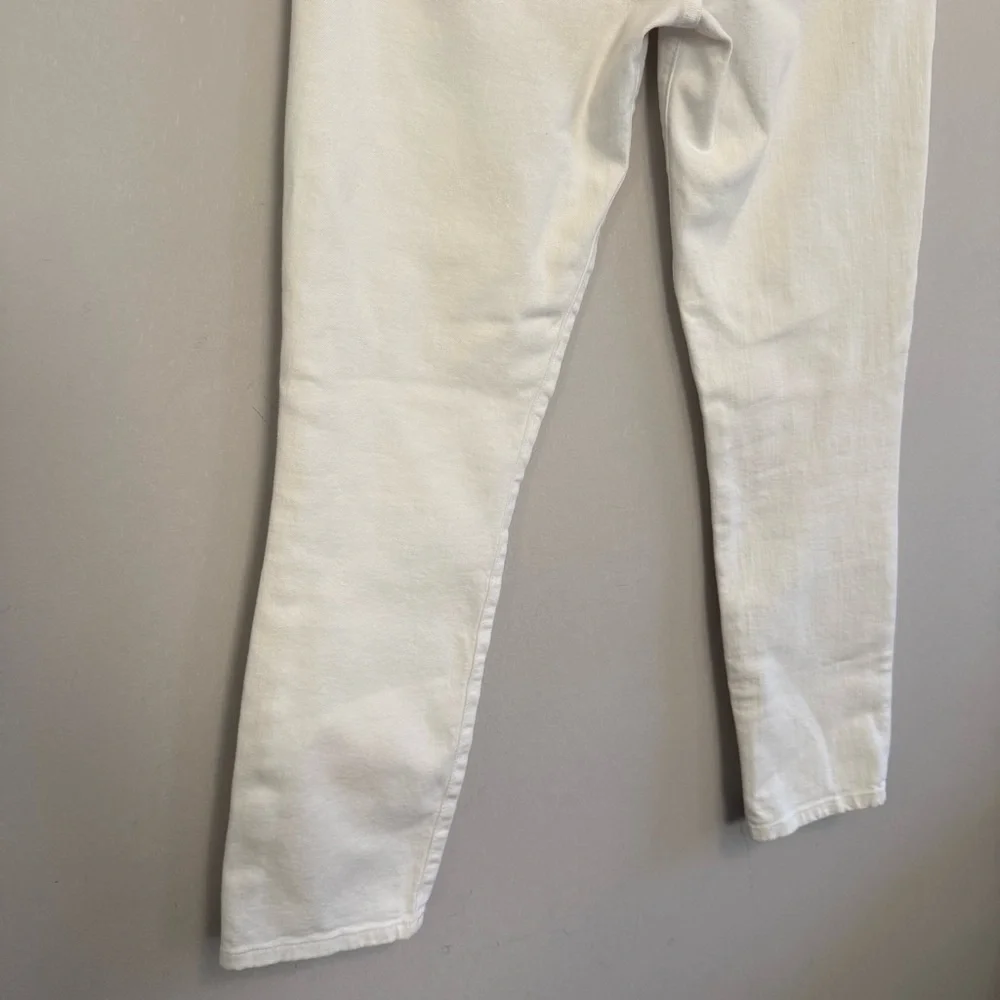 Joe's Jeans Women's Off-White Straight-Leg Jeans - Picture 9 of 16